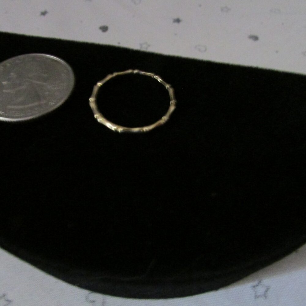 14kt(yellow) gold bamboo style ring